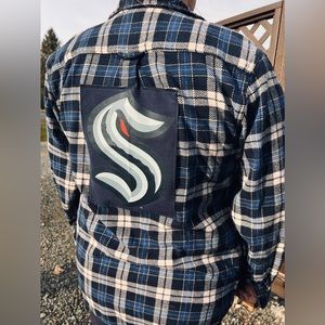 Kraken Seattle Upcycled Flannel